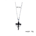 Lava Cross Pendant Cold Women's Necklace