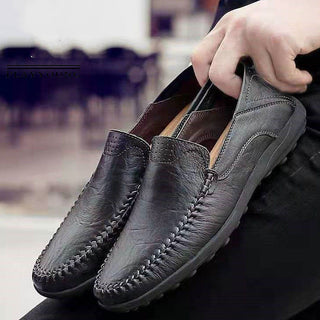 Buy black Comfortable And Breathable Business Casual Leather Shoes