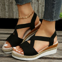 Women Cross-strap Wedge Sandals