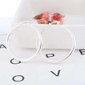 High Profile Fashion Simple Glossy Big Circle Earrings