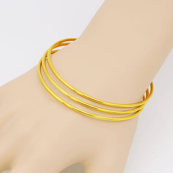 Alluvial Gold Bracelet Women's Non-fading Fine Circle