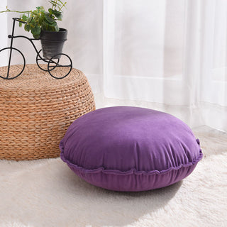 Buy dark-purple Nordic Solid Velvet Pillowcase On Car Sofa Bed