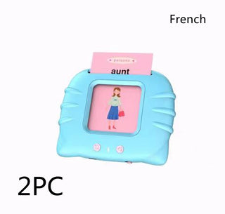 Buy blue-french-version-2pc Card Early Education Children&#39;s Enlightenment English Learning Machine