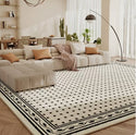 Living Room Carpet Checkerboard Bedroom Floor Cushion Sofa Coffee Table Blanket Dirt Resistant