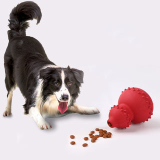Buy red Pet Toy Natural Rubber Resistant To Biting And Grinding Teeth