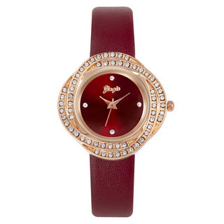 Buy rose-red Women&#39;s Quartz Watch With Diamond Dial