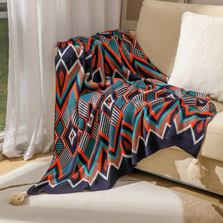 Bohemian Acrylic Nap Decorative Blanket