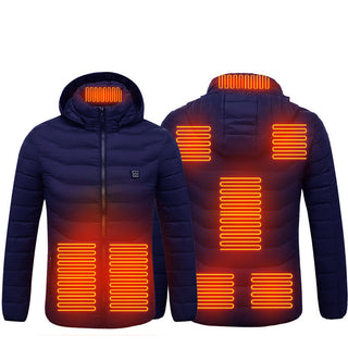 Buy blue-zone8 Men&#39;s USB Electric Heated Winter Jacket