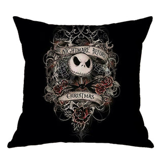 Buy a16 Linen Skull Halloween Pillow Cover