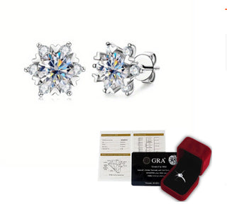 Buy gift-box-certificate 925 Sterling Silver Fashion Suit SUNFLOWER Chic Earrings