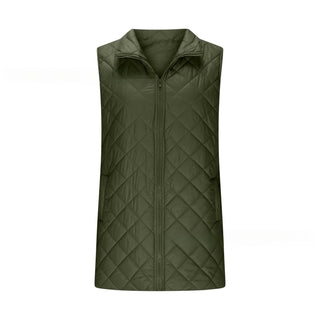 Buy army-green Women Solid Color Cotton Jacket