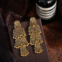 European And American Exaggerated Indian Style Earrings Long Bell Tassel Earrings Nepal