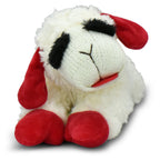 Multipet Plush Lamb Chop Dog Toy with Squeaker, Medium