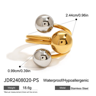 Buy jdr2408020ps Color Matching Stainless Steel Ring Niche Exaggeration