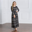 Women's Fashion Robe Large Print Dress