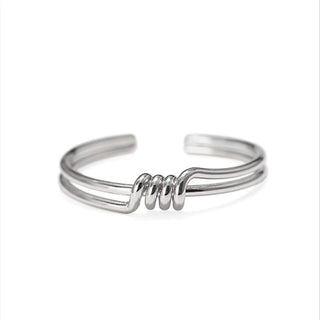 Buy white-gold-plated European And American Minimal Art Knotted Bracelet