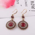 Vintage Ethnic Bohemian Sun Flower Earrings