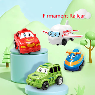 Buy firmament-railcar Children Puzzle Electric Railroad Speeder DIY Assembly Electric Car Automatic Rail City Scene Construction Education Toy Gift