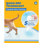 Powools Puppy Pads, Large 22" x 22", Super Absorbent 6-Layer Dog Pads, 100 Count