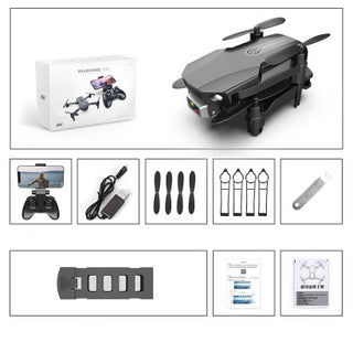 Buy black-1080p Folding Drone HD 4K Aerial Photography Mini Quadcopter Toy RC Airplane