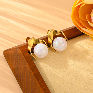 Buy n705-ear-studs Fashion Lady Pearl Earings Set