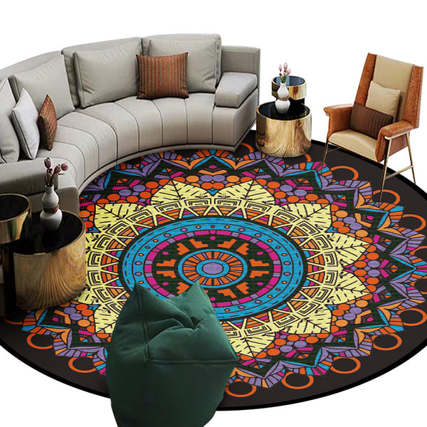 Ethnic Style Carpet Homestay Retro Mandala Mat