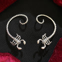 Punk Scorpion Earrings Gothic Hip-hop Style Creative Personality Alloy Ear Clip And Ear Hook Jewelry