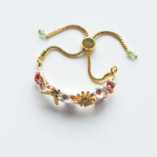 Buy bracelet Sweet Romantic Flower Bee Earrings Eardrops Female