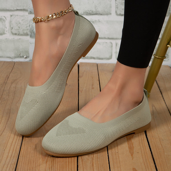 Women's Loafers Casual Slip On Mesh Flats Shoes