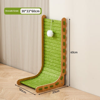 Buy avocado-green Vertical Wall Sticker Sofa Sisal Felt Cat Scratch Board