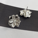 925 Silver Needle Korean Style Fashionable High-grade Flower Stud Earrings