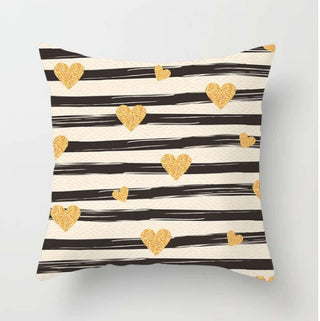 Nordic Style Golden Geometric Printing Sofa Pillowcase