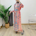 Fashion Women's Wear Pleated Gradient Robe