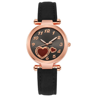 Buy black Retro Love Watch Women&#39;s Niche Simplicity