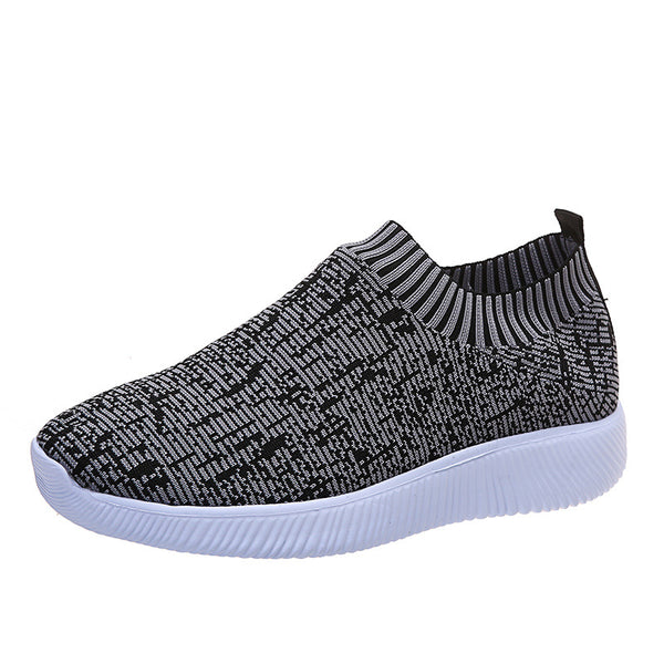 Women's Stripe Knit Sock Shoes