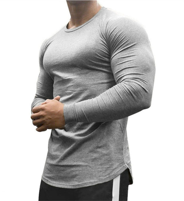 Men's Long Sleeve Gym T Shirt