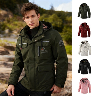 Men's Casual Windbreaker Hooded Jackets