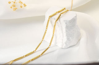 Buy cylindrical European And American Copper Necklace Women&#39;s Diamond Melon Seeds Chain