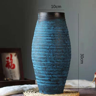 Buy z034-blue Ceramic Old Vases In The Living Room With Dried Flowers