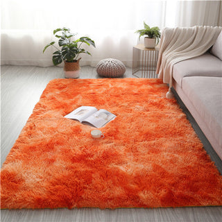 Buy orange Bedside Carpet Floor Mats Door Mat Tie-dye Carpet