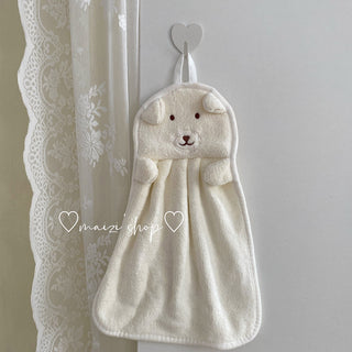 Buy little-bearsmall-towel Towels Can Hang Coral Fleece Absorbent Towels To Wipe Face Bathroom Children