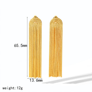 Buy te6976 Long Fringe Earrings Advanced Sense Graceful And Fashionable