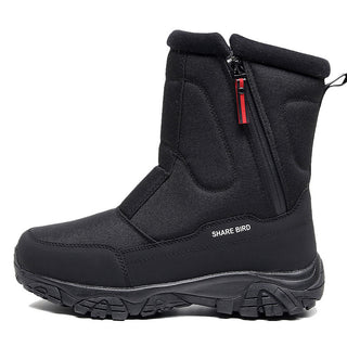 Buy thick-black Winter Outdoors Thick Snow Boots Men&#39;s