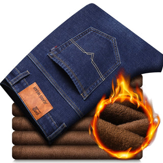 Buy blue-009a Thickened Warm And Velvet Casual Men&#39;s Jeans