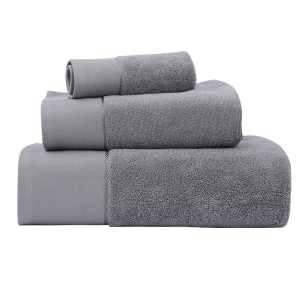 Three Piece Water Absorbing Cotton Towel Set