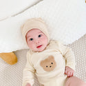 Cute Bear Head Print Baby Spring And Autumn Clothing