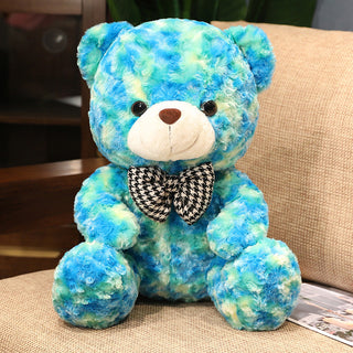 Buy teddy-bear-blue Valentines Day Cute Rose Little Bear Doll Small Size Teddy Bear Doll Ragdoll Plush Toy