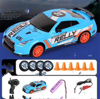 Buy 124-track-gtr 2.4G Drift Rc Car 4WD RC Drift Car Toy Remote Control GTR Model AE86 Vehicle Car RC Racing Car Toy For Children Christmas Gifts