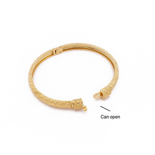 Buy gold 24K Gold-plated Hollow Copper Bracelet