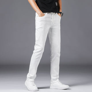 Buy 502-white Business Stretch Jeans Men&#39;s Loose